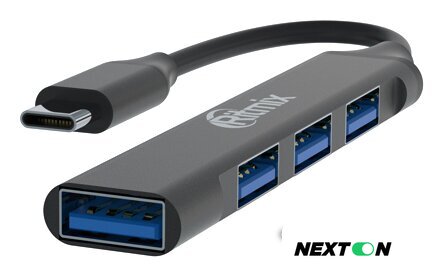 USB-хаб Ritmix CR-4401 Metal - Изображение №1 — Интернет-магазин Nexton