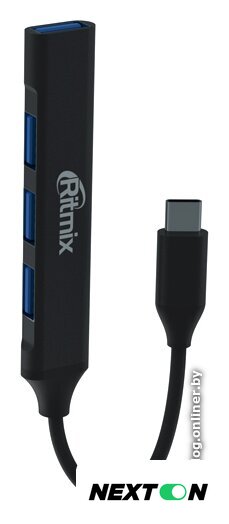 USB-хаб Ritmix CR-4401 Metal - Изображение №3 — Интернет-магазин Nexton