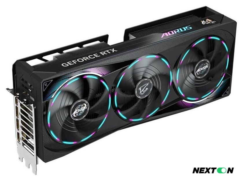Видеокарта Gigabyte Aorus GeForce RTX 5080 Master 16G GV-N5080AORUS M-16GD - Изображение №1 — Интернет-магазин Nexton