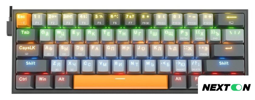 Клавиатура Redragon Fizz (Redragon Red, черный/серый) - Изображение №1 — Интернет-магазин Nexton