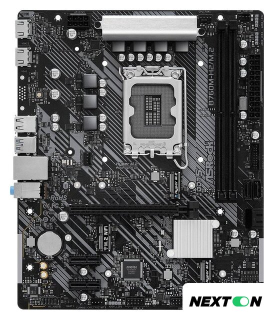 Материнская плата ASRock B760M-H2/M.2 - Изображение №1 — Интернет-магазин Nexton