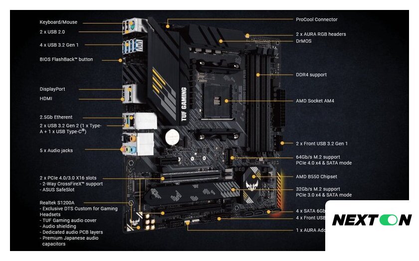 Материнская плата ASUS TUF Gaming B550M-Plus - Изображение №6 — Интернет-магазин Nexton