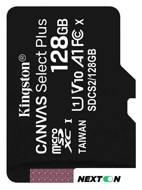 Карта памяти Kingston Canvas Select Plus microSDXC 128GB - Изображение №1 — Интернет-магазин Nexton