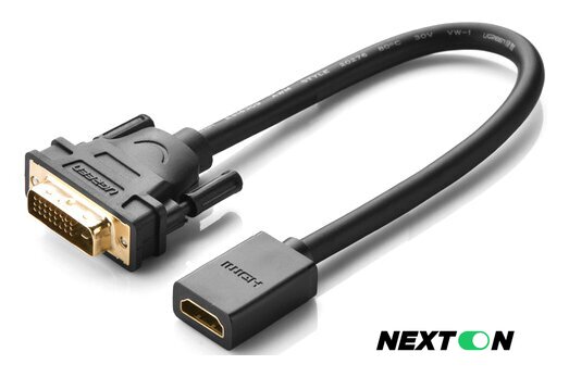 Кабель Ugreen 20118 DVI - HDMI (0.22 м, черный) - Изображение №1 — Интернет-магазин Nexton
