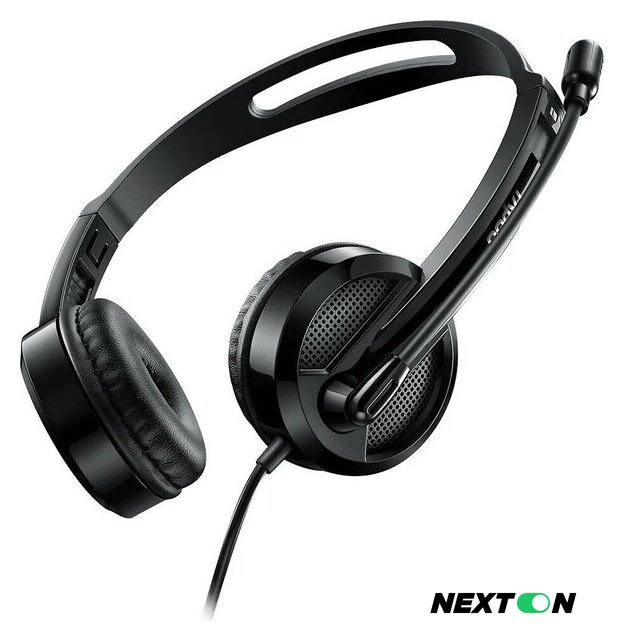 Офисная гарнитура Rapoo H100 (черный) - Изображение №6 — Интернет-магазин Nexton