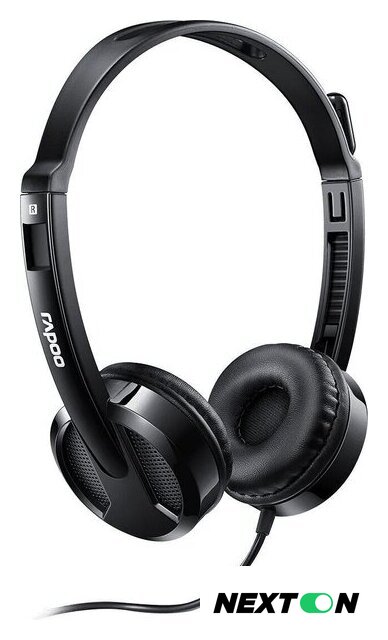 Офисная гарнитура Rapoo H100 (черный) - Изображение №1 — Интернет-магазин Nexton