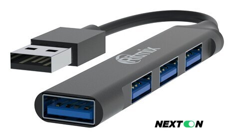 USB-хаб Ritmix CR-4400 Metal - Изображение №1 — Интернет-магазин Nexton