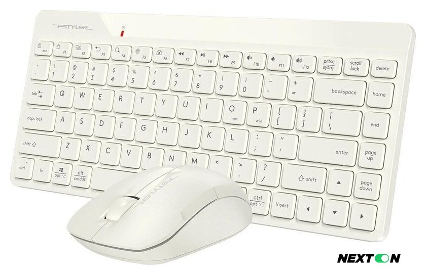 Офисный набор A4Tech Fstyler FG2200 Air2 (бежевый) - Изображение №4 — Интернет-магазин Nexton