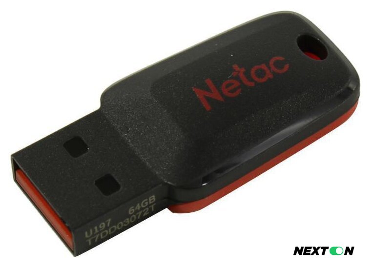 USB Flash Netac U197 USB 2.0 128GB NT03U197N-128G-20BK - Изображение №1 — Интернет-магазин Nexton