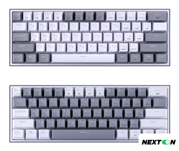 Клавиатура Redragon Fizz (серый/белый) - Изображение №6 — Интернет-магазин Nexton