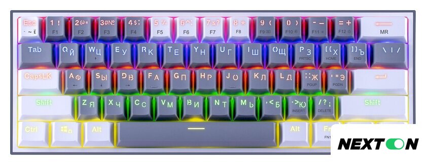 Клавиатура Redragon Fizz (серый/белый) - Изображение №1 — Интернет-магазин Nexton