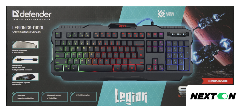Клавиатура Defender Legion GK-010DL - Изображение №2 — Интернет-магазин Nexton