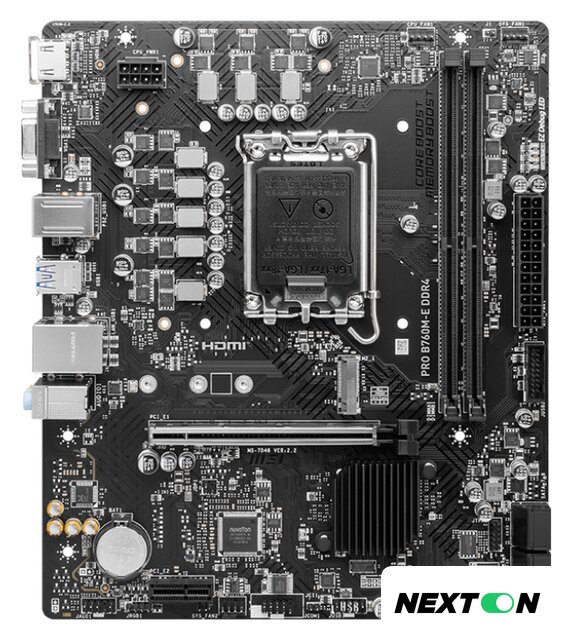 Материнская плата MSI Pro B760M-E DDR4 - Изображение №1 — Интернет-магазин Nexton