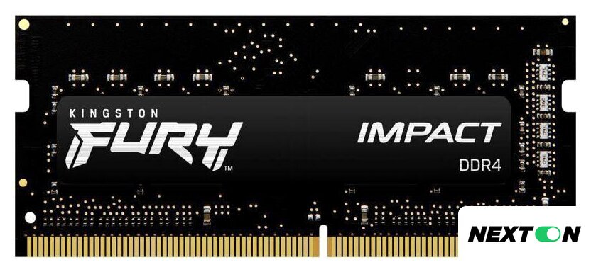 Оперативная память Kingston FURY Impact 8GB DDR4 SODIMM PC4-25600 KF432S20IB/8 - Изображение №1 — Интернет-магазин Nexton