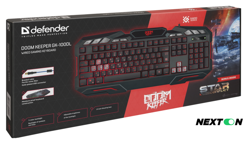 Клавиатура Defender Doom Keeper GK-100DL - Изображение №5 — Интернет-магазин Nexton