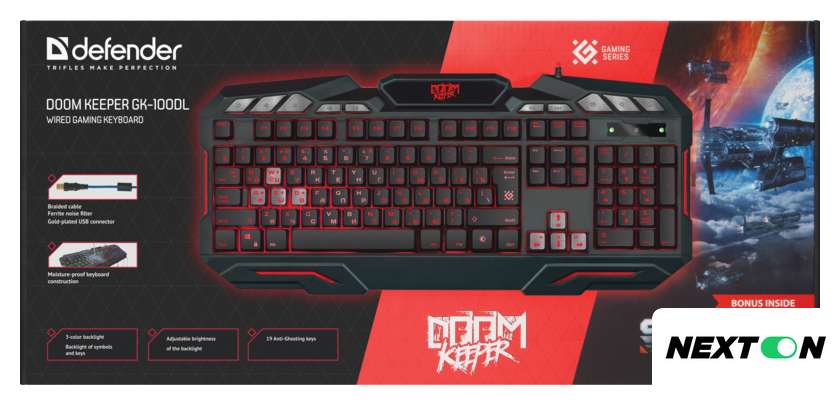 Клавиатура Defender Doom Keeper GK-100DL - Изображение №4 — Интернет-магазин Nexton