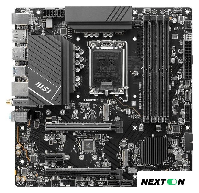 Материнская плата MSI Pro B760M-A WiFi - Изображение №1 — Интернет-магазин Nexton