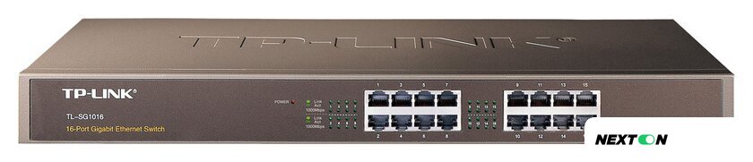 Неуправляемый коммутатор TP-Link TL-SG1016 - Изображение №1 — Интернет-магазин Nexton