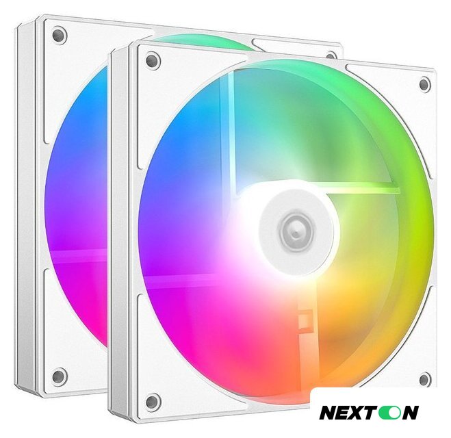 Комплект вентиляторов для корпуса ID-Cooling AS-140-ARGB-W Duet - Изображение №1 — Интернет-магазин Nexton
