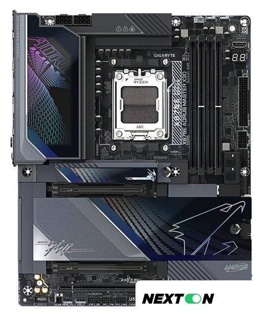 Материнская плата Gigabyte X870E Aorus Master X3D - Изображение №1 — Интернет-магазин Nexton