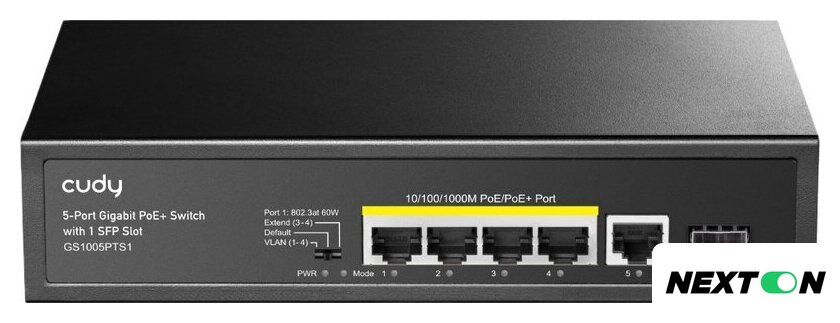 Неуправляемый коммутатор Cudy GS1005PTS1 1.0 - Изображение №1 — Интернет-магазин Nexton