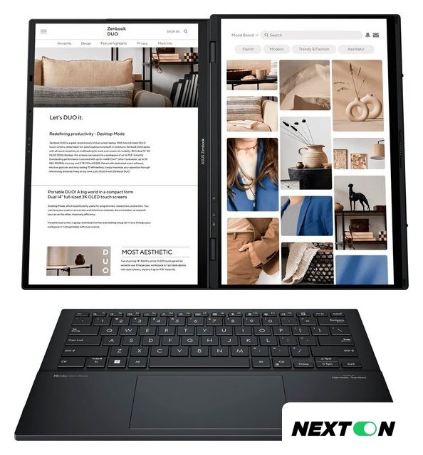 Рабочая станция ASUS Zenbook 14 Duo OLED UX8406CA-QL078W - Изображение №3 — Интернет-магазин Nexton