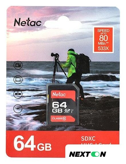 Карта памяти Netac P600 64GB NT02P600STN-064G-R - Изображение №2 — Интернет-магазин Nexton