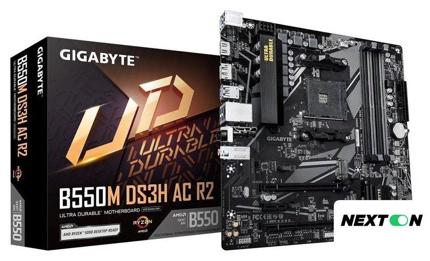 Материнская плата Gigabyte B550M DS3H AC R2 - Изображение №4 — Интернет-магазин Nexton