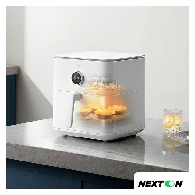 Аэрогриль (аэрофритюрница) Xiaomi Smart Air Fryer 6.5L MAF10 (международная версия, белый) - Изображение №8 — Интернет-магазин Nexton