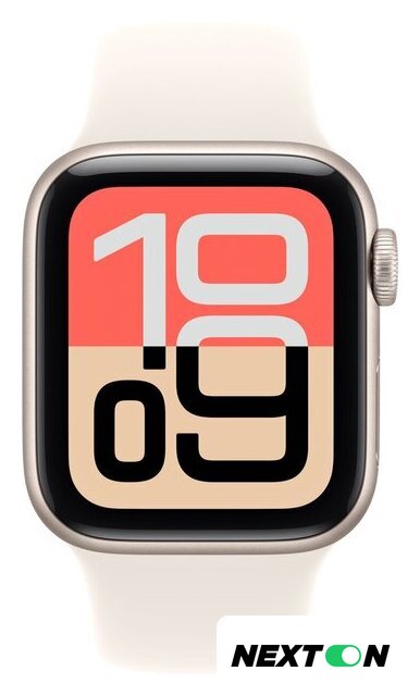 Умные часы Apple Watch SE 3 40 мм (алюминиевый корпус, звездный свет/звездный свет, спортивный силиконовый ремешок M/L) - Изображение №2 — Интернет-магазин Nexton