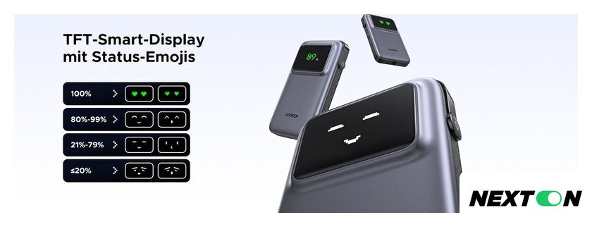 Внешний аккумулятор Ugreen PB511 10000mAh (серый) - Изображение №3 — Интернет-магазин Nexton