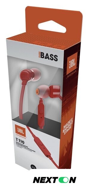 Наушники JBL Tune 110 (красный) - Изображение №8 — Интернет-магазин Nexton