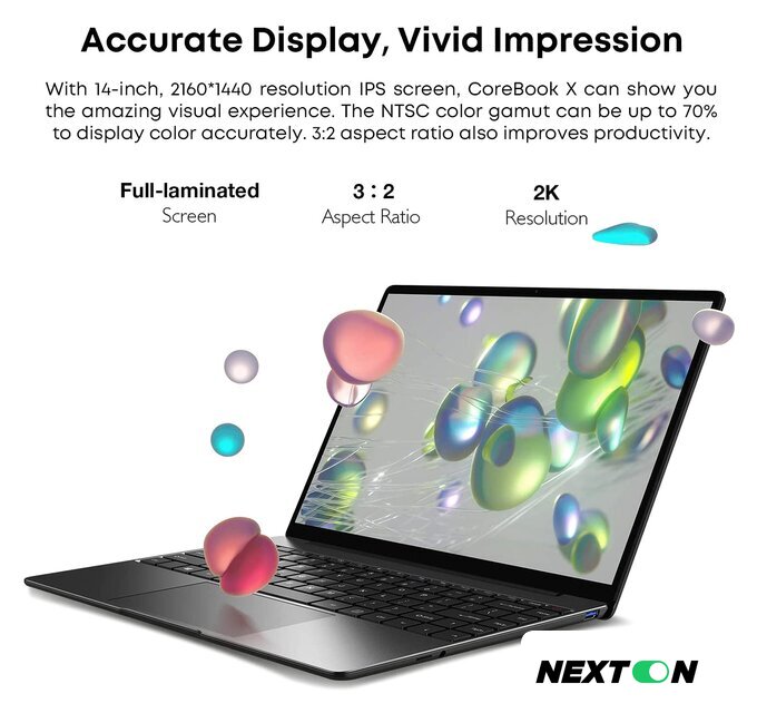 Ноутбук Chuwi CoreBook X 2022 CWI529-308N5N1PDNXX - Изображение №4 — Интернет-магазин Nexton