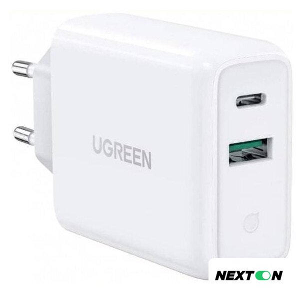 Сетевое зарядное Ugreen CD170 60468 (белый) - Изображение №1 — Интернет-магазин Nexton