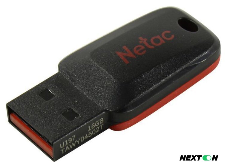 USB Flash Netac U197 USB 2.0 16GB NT03U197N-016G-20BK - Изображение №1 — Интернет-магазин Nexton