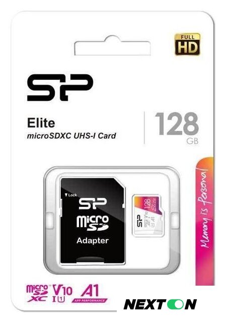 Карта памяти Silicon-Power Elite microSDXC SP128GBSTXBV1V20SP 128GB (с адаптером) - Изображение №2 — Интернет-магазин Nexton