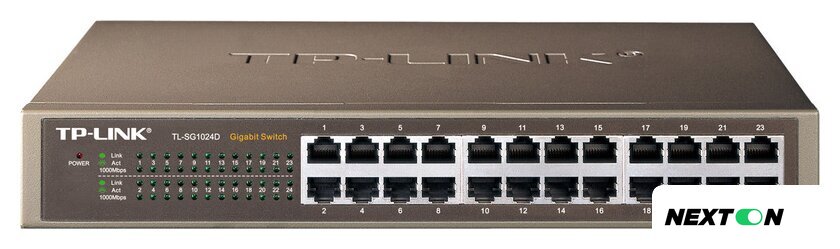 Неуправляемый коммутатор TP-Link TL-SG1024D - Изображение №1 — Интернет-магазин Nexton