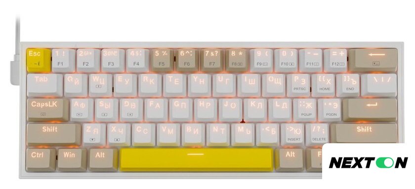 Клавиатура Redragon Fizz (Redragon Red, белый/бежевый) - Изображение №1 — Интернет-магазин Nexton