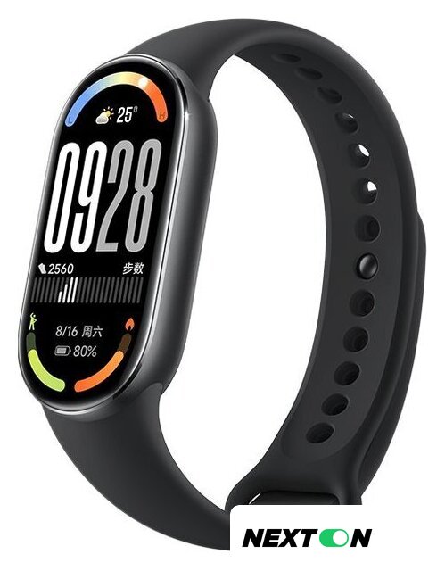 Фитнес-браслет Xiaomi Smart Band 10 (черный, с черным силиконовым ремешком, международная версия) - Изображение №1 — Интернет-магазин Nexton