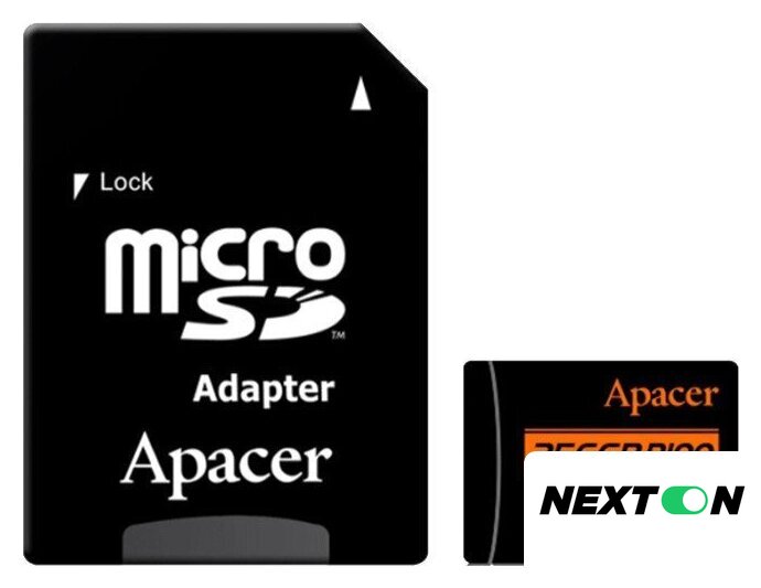 Карта памяти Apacer microSDXC AP256GMCSX10U8-R 256GB (с адаптером) - Изображение №1 — Интернет-магазин Nexton