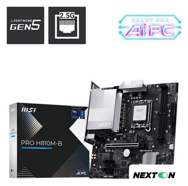 Материнская плата MSI Pro H810M-B - Изображение №5 — Интернет-магазин Nexton