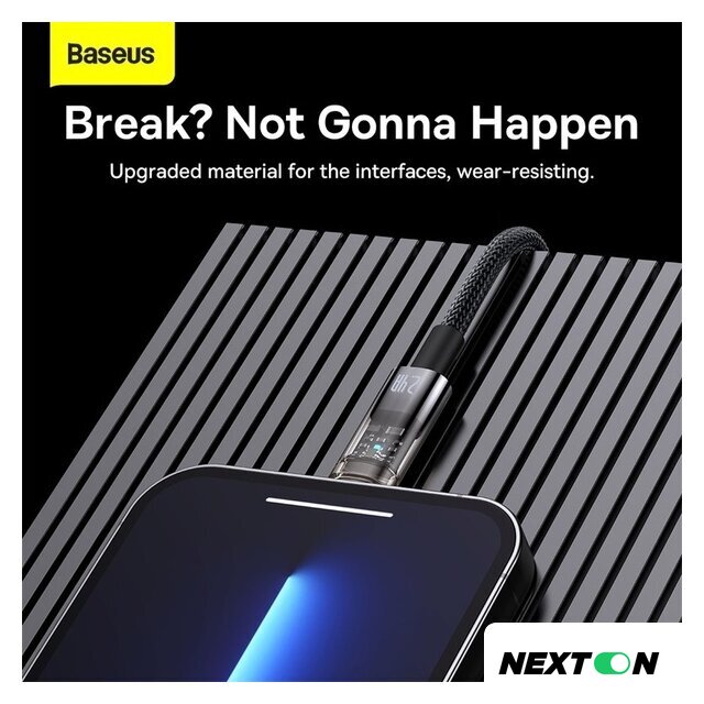 Кабель Baseus Explorer USB Type-A - Lightning (2 м, черный) - Изображение №5 — Интернет-магазин Nexton