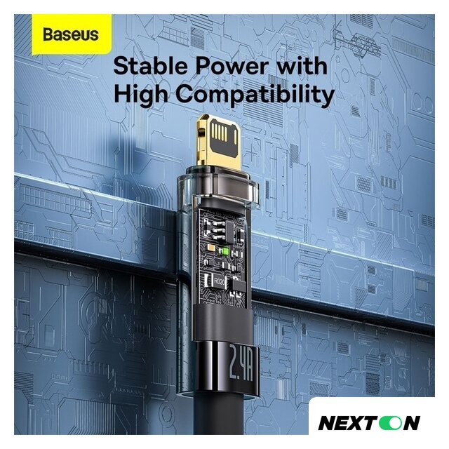 Кабель Baseus Explorer USB Type-A - Lightning (2 м, черный) - Изображение №6 — Интернет-магазин Nexton