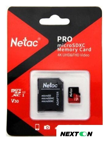 Карта памяти Netac P500 Extreme Pro 128GB NT02P500PRO-128G-R + адаптер - Изображение №2 — Интернет-магазин Nexton