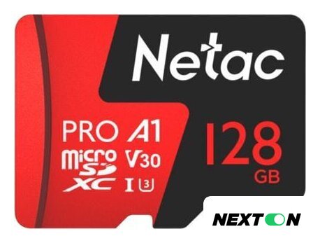 Карта памяти Netac P500 Extreme Pro 128GB NT02P500PRO-128G-R + адаптер - Изображение №1 — Интернет-магазин Nexton