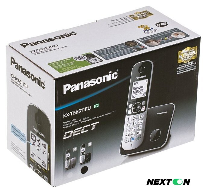 Радиотелефон Panasonic KX-TG6811UAB - Изображение №20 — Интернет-магазин Nexton