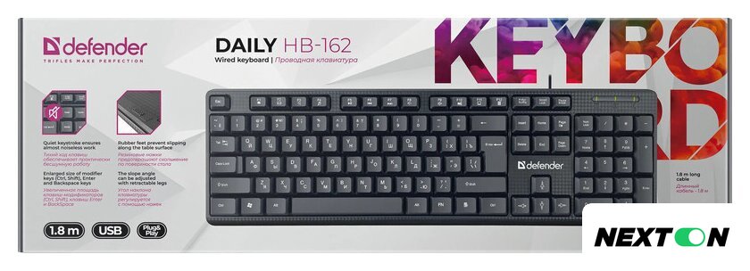 Клавиатура Defender Daily HB-162 - Изображение №3 — Интернет-магазин Nexton