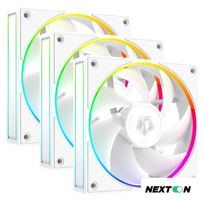 Комплект вентиляторов для корпуса ID-Cooling AF-127-ARGB-W TRIO - Изображение №1 — Интернет-магазин Nexton