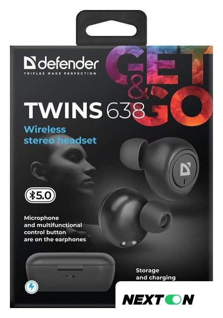 Наушники Defender Twins 638 - Изображение №6 — Интернет-магазин Nexton
