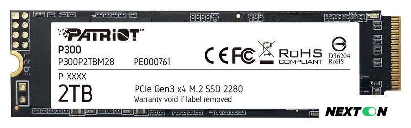 SSD Patriot P300 2TB P300P2TBM28 - Изображение №1 — Интернет-магазин Nexton